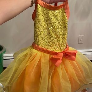 Girls ballet leotard + hair bow